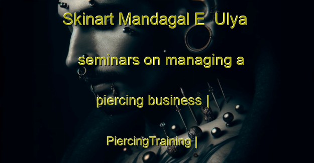 Skinart Mandagal E  Ulya seminars on managing a piercing business | PiercingTraining | PiercingClasses | SkinartTraining-Afghanistan